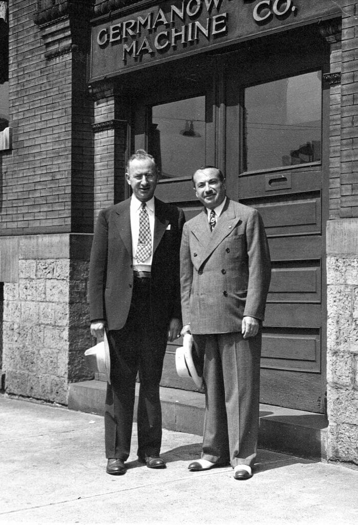 Founders Harry Germanow (right) and Julius Simon