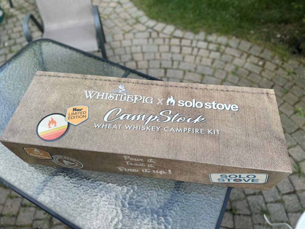 WhistlePig x Solo Stove CampStock Whiskey Kit in Box