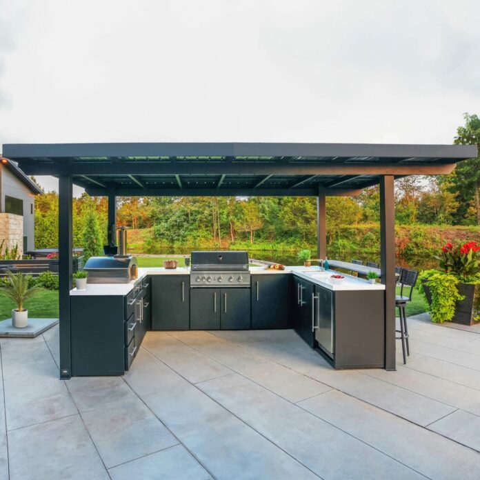 Backyard Discovery Fire Fusion Outdoor Kitchen Front