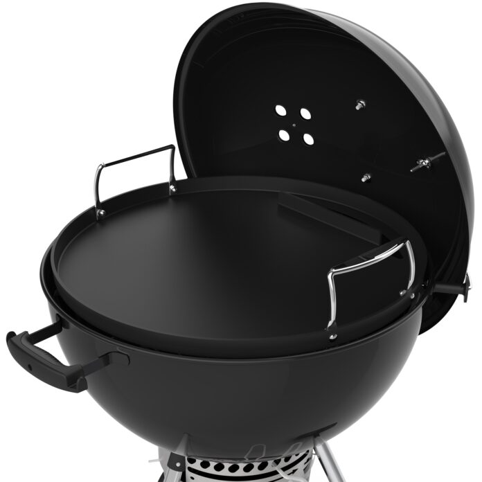 Weber Charcoal Grill Griddle Insert in a Grill