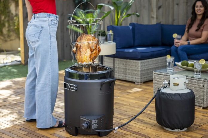 Charbroil Big Easy Air Fryer Cooking Turkey