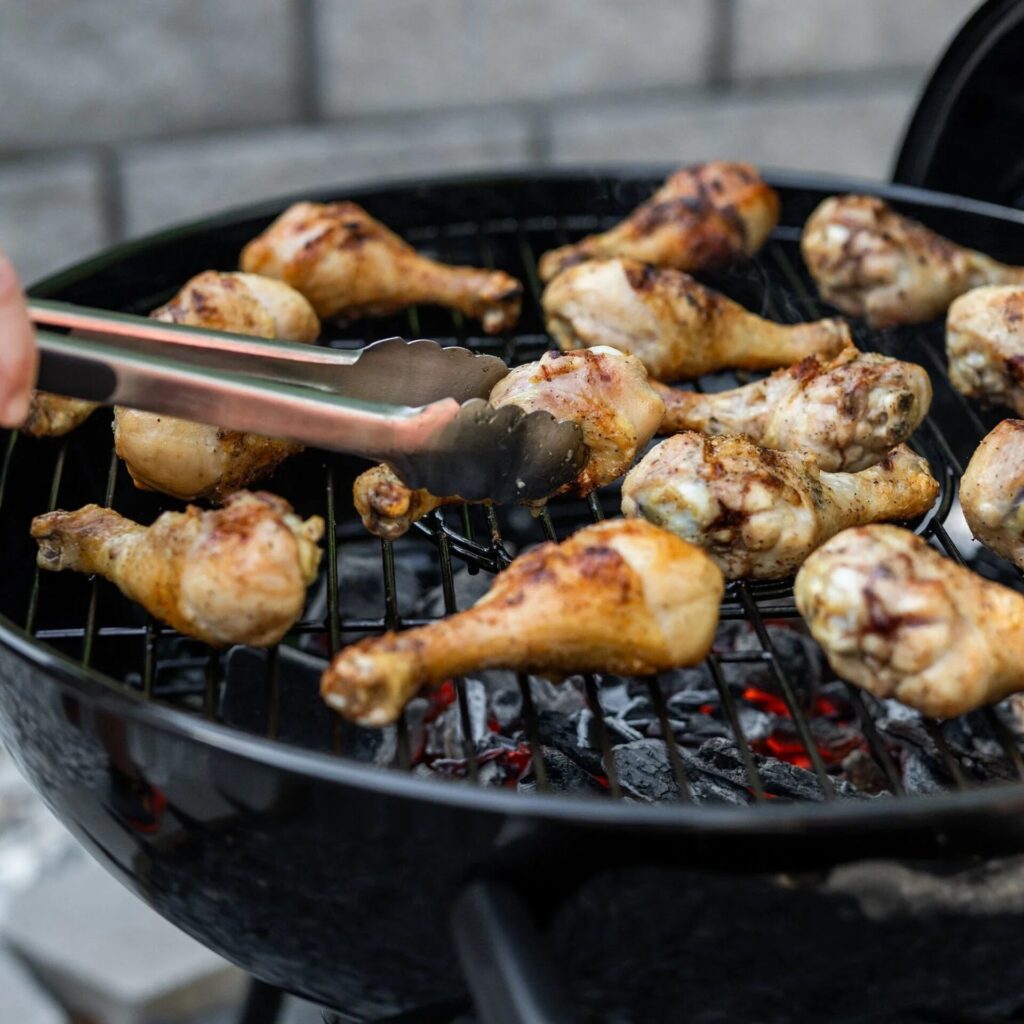 Cooking on a Char-Griller Charcoal Grill