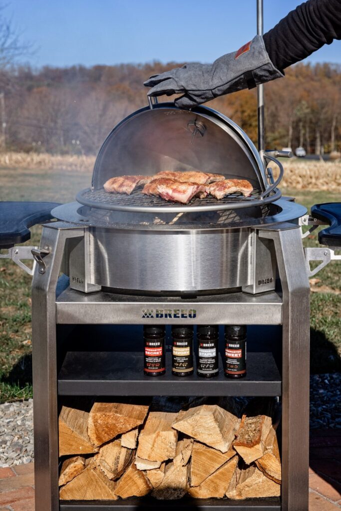 Breeo Grill Dome - Cooking